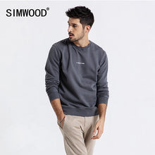 Load image into Gallery viewer, SIMWOOD 2019 autumn New Hoodie Men Fashion Ripped Letter Male Hoodies O-neck Casual Pullovers Sweatshirts High Quality 190015