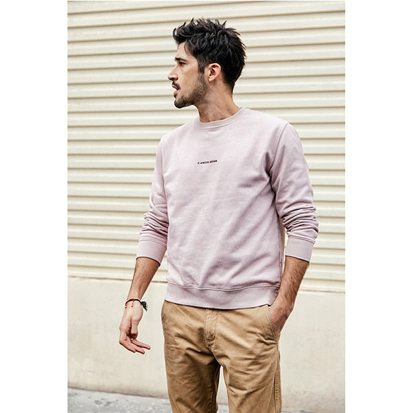 SIMWOOD 2019 autumn New Hoodie Men Fashion Ripped Letter Male Hoodies O-neck Casual Pullovers Sweatshirts High Quality 190015