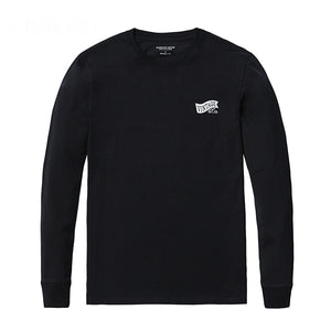 SIMWOOD Long Sleeved T-Shirt Men Fashion autumn New Tops Letter O-neck Tshirt Casual Streetwear 100% cotton 2019 Tees  180482
