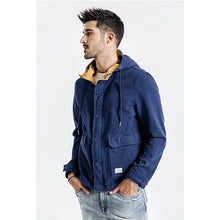 Load image into Gallery viewer, SIMWOOD 2019 autumn New  Fashion Jacket Men Shorts Casual Jackets 100% Cotton Coats Pocket High Quality Brand Clothing 190092
