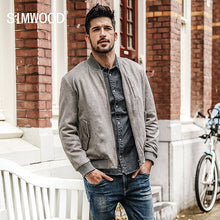 Load image into Gallery viewer, SIMWOOD 2019 Brand Fashion autumn  Slim Jacket Men Fitness Baseball Jacket Cotton Outerwear Plus Size Coat High Quality JK017014