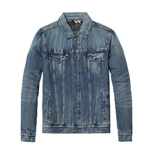 Load image into Gallery viewer, SIMWOOD 2019 New Spring  Mens Denim Jackets Brand Clothing Man&#39;s Slim Male Fashion Jeans Outerwear Plus Size Coats  NK017008