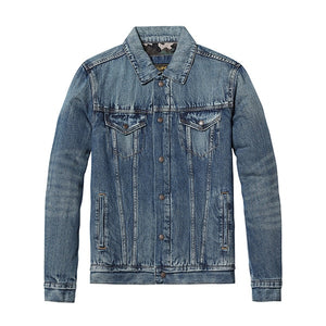 SIMWOOD 2019 New Spring  Mens Denim Jackets Brand Clothing Man's Slim Male Fashion Jeans Outerwear Plus Size Coats  NK017008