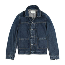 Load image into Gallery viewer, SIMWOOD 2019 autumn winter new denim jacket men cotton fashion ruched design streetwear coat plus size qualited jackets 190366