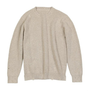 SIMWOOD 2019 Autumn Winter new Distressed Pullover Sweater Men Ripped hole warm knitwear plus size casual sweaters SI980566