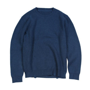 SIMWOOD 2019 Autumn Winter new Distressed Pullover Sweater Men Ripped hole warm knitwear plus size casual sweaters SI980566
