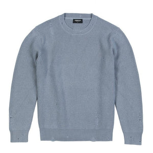 SIMWOOD 2019 Autumn Winter new Distressed Pullover Sweater Men Ripped hole warm knitwear plus size casual sweaters SI980566