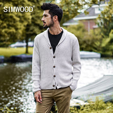 Load image into Gallery viewer, SIMWOOD 2018 Autumn Winter New Cardigan Men Casual Sweater Slim Fit Knitted Mens Sweaters Plus Size High Quality MK017007