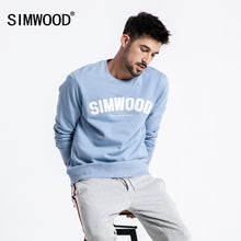 Load image into Gallery viewer, SIMWOOD New Casual Cotton Hoodies Men Winter Fashion Pullovers Hip Hop Streetwear Letter Embroidered Brand Clothing 180494