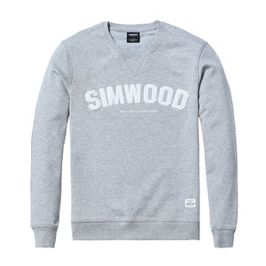 SIMWOOD New Casual Cotton Hoodies Men Winter Fashion Pullovers Hip Hop Streetwear Letter Embroidered Brand Clothing 180494