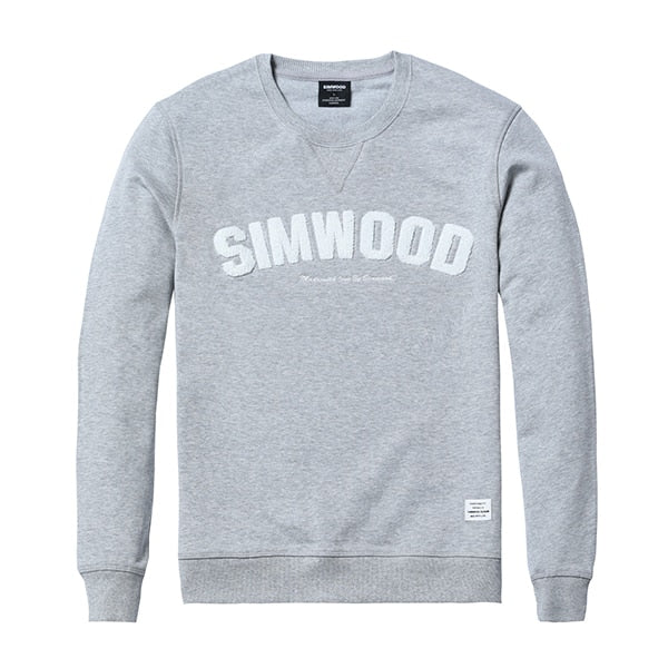 SIMWOOD New Casual Cotton Hoodies Men Winter Fashion Pullovers Hip Hop Streetwear Letter Embroidered Brand Clothing 180494