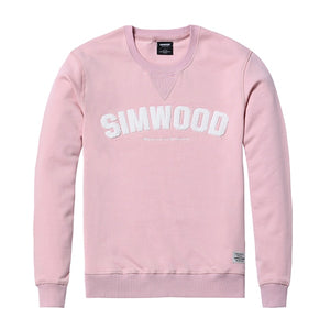 SIMWOOD New Casual Cotton Hoodies Men Winter Fashion Pullovers Hip Hop Streetwear Letter Embroidered Brand Clothing 180494