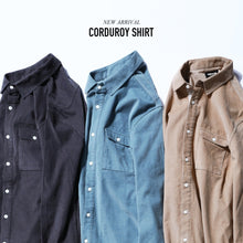 Load image into Gallery viewer, SIMWOOD Casual Shirts Men 2019 Fashion Corduroy Long Sleeve Shirt Male 100% Cotton Tops Slim Shirts camisa masculina 180579